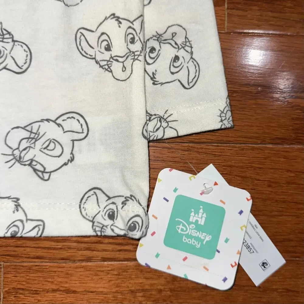 NWT Disney Baby Lion King Simba White Long Sleeve T-Shirt Size 18M